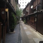 Narrow alley in Japan